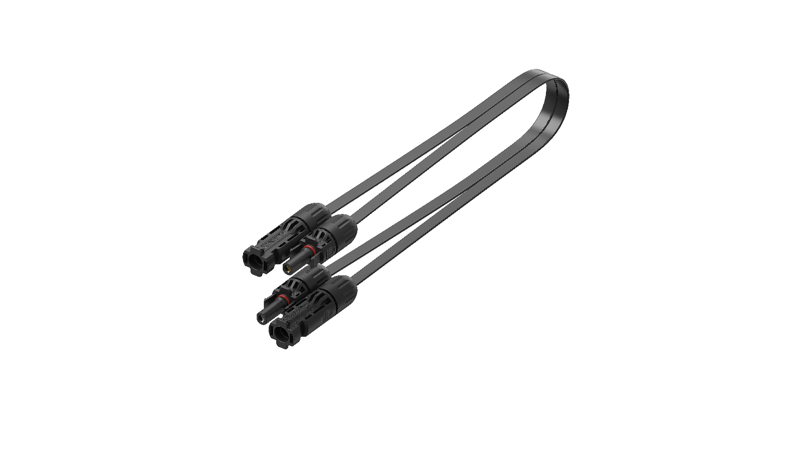 Jackery 2 câbles solaires plats 1,5 m pour 1 panneau (1,5 mm)