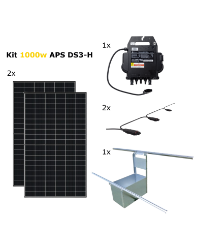 Kit modulable 1000 W autolesté avec micro-onduleur DS3-H