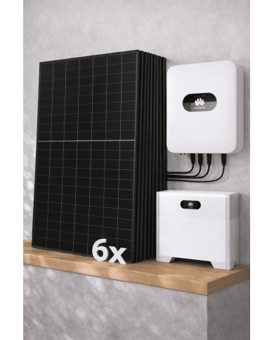Kit solaire 3 kW monophasé hybride avec batterie 7 kW Huawei