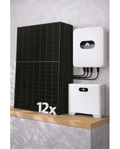 Kit solaire 6 kW monophasé hybride avec batterie 7 kW Huawei