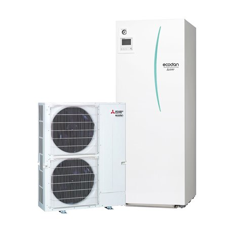 Pompe à chaleur air eau Ecodan Power Inverter Duo 200 Litres Triphasé