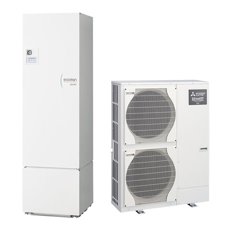 Lucht-waterwarmtepomp Ecodan Power Inverter Silence Duo Package 14 kW