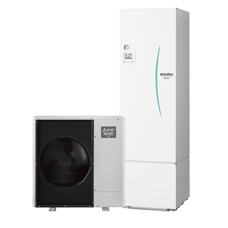Bomba de calor aire-agua Ecodan Zubadan Silence Duo 10 kW