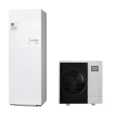 Ecodan Zubadan Silence Duo 2 zones 8 kW Single-phase Heat Pump