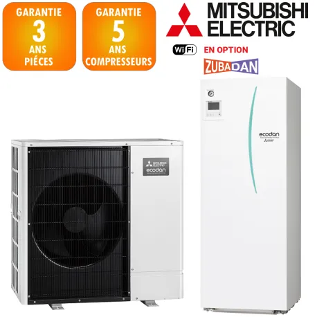 Pompe à chaleur Mitsubishi Ecodan Zubadan 14 kW