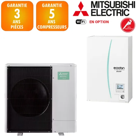 Pompe à chaleur Mitsubishi Ecodan 6 kW Hydrobox R290
