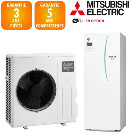Mitsubishi Ecodan 8 kW Eco Inverter Hydrobox 200 L