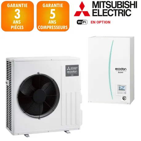 Mitsubishi Electric Ecodan 8 kW Eco inverter Hydrobox R32