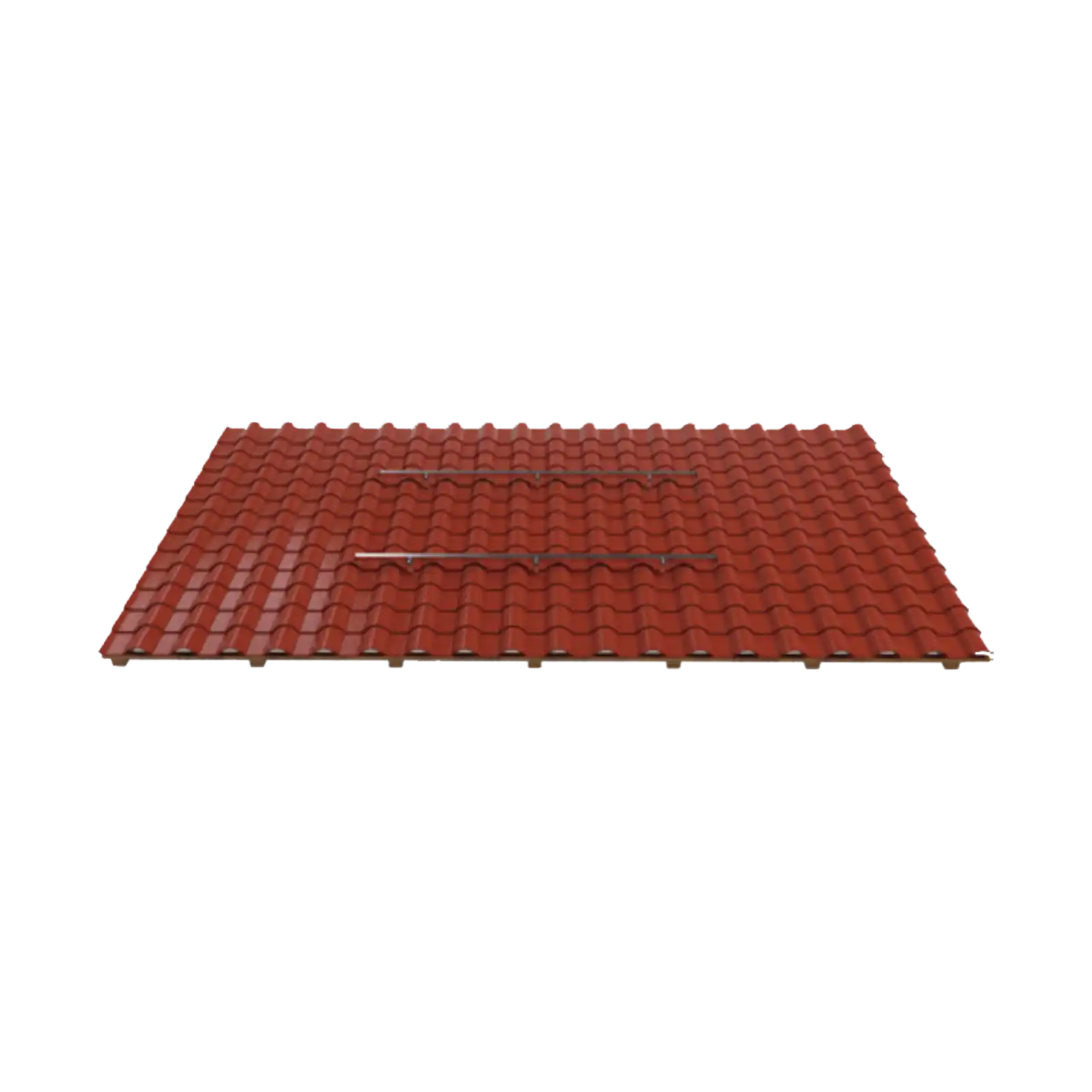 Support de panneaux solaires pour toit incliné pour 2 panneaux